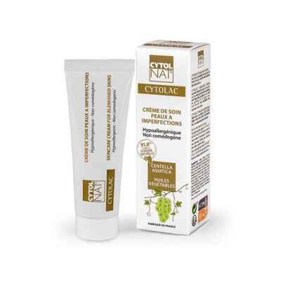 Crème Anti-Imperfections - CYTOLAC® 50 ml - Assainit, apaise et hydrate les peaux à tendance acnéique.