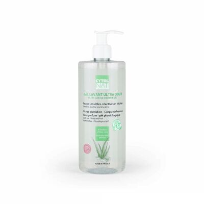 CYTOLNAT - Gel detergente ultra delicato - Per la pulizia della pelle sensibile e indebolita di tutta la famiglia (viso, corpo, capelli, adulto, bambino, neonato) - 500 ml).