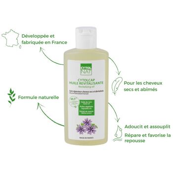 Huile Capilaire - CYTOLCAP® Huile Capilaire Revitalisante avant-shampooing 150 ml - Pour réparer les cheveux abimés et favoriser la repousse. 3