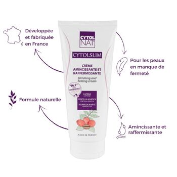 Crème amincissante et raffermissante - CYTOLSLIM® 200 ml -Aide à affiner la silhouette et à retrouver une peau plus ferme et plus tonique. 3