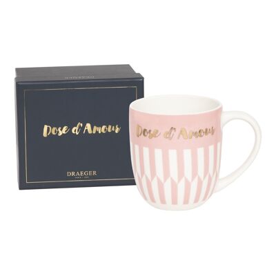 Mug cadeau - Dose d'amour - En Céramique Finition Or à chaud - Saint Valentin