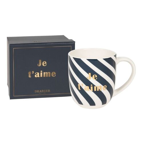 Mug cadeau - Je t'aime - En Céramique Finition Or à chaud - Saint Valentin, Fêtes