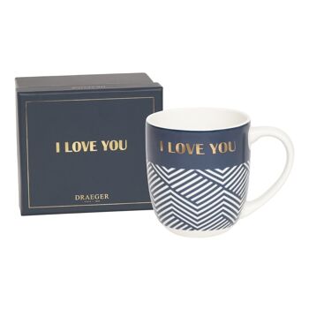 Mug Cadeau - I love you - En Céramique Finition Or à chaud 1