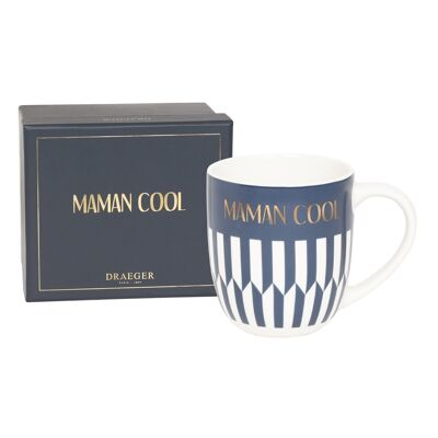 Mug cadeau - Maman Cool - En Céramique Finition Or à chaud - Fête des mères