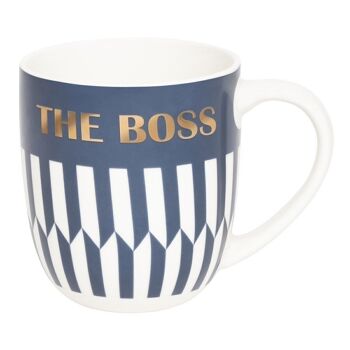 Mug Cadeau - The Boss - En Céramique Finition Or à chaud 2