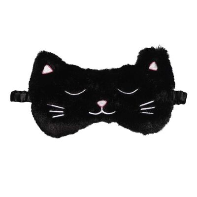 Masque de nuit cocooning - chat noir
