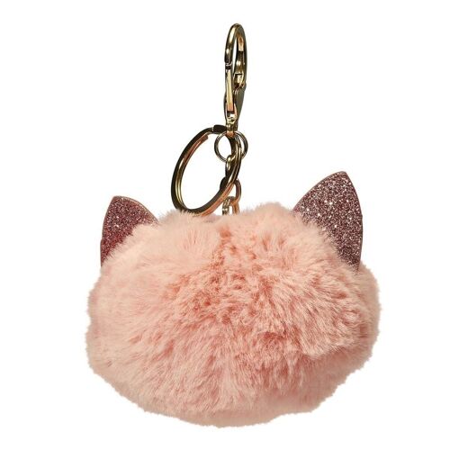Porte cles peluche cocooning - chat