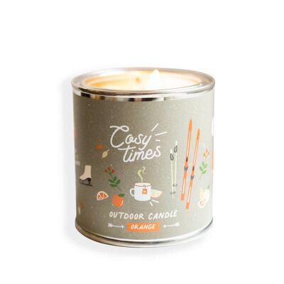 Outdoor scented candle -Cosy Times Orange