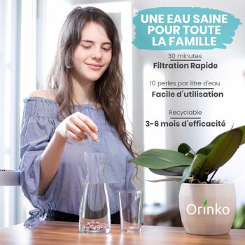 15 Perles de Céramique EM ROSES - Améliorent la Qualité de l’Eau - Réduisent Les Dépôts Calcaires - Parfaites pour Une Carafe, Bouteille, Gourde 3