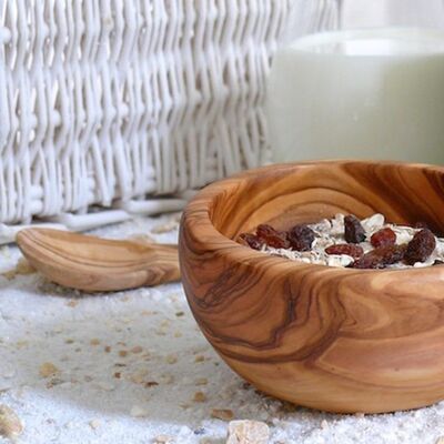 Muesli bowl made of olive wood Ø approx. 14 cm