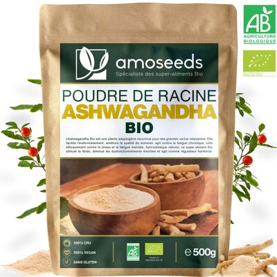 Ashwagandha en Poudre Bio 500G