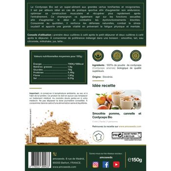 Cordyceps en Poudre Bio 150G 5