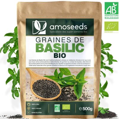 Graines de Basilic Bio 500G