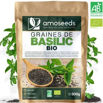 Graines de Basilic Bio 500G 1