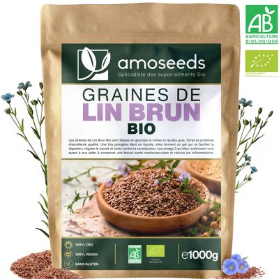 Organic Brown Flax Seeds 1kG