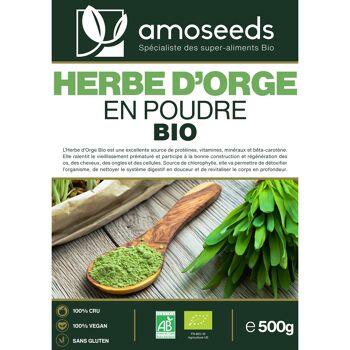 Herbe d'Orge en Poudre Bio 500G 4