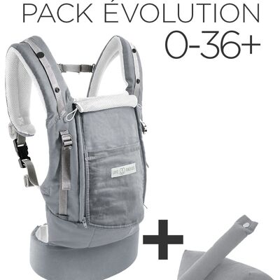 PhysioCarrier Physiological Baby Carrier All Gray 0m+