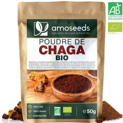 Polvo Chaga Orgánico 50G