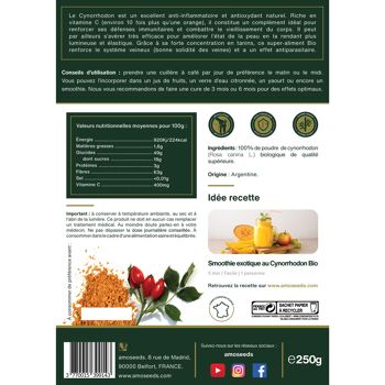 Poudre de Cynorrhodon Bio 250G 4