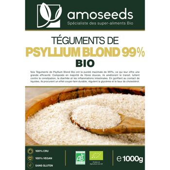 Téguments de Psyllium Blond Bio 1KG 3