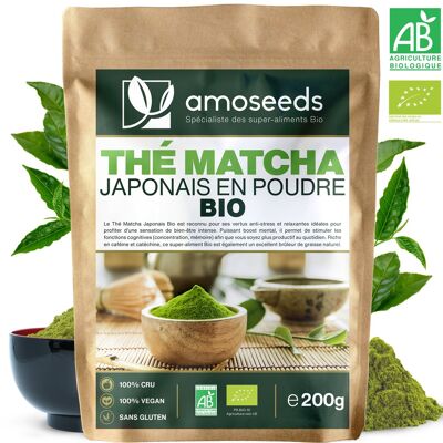 Tè Matcha giapponese in polvere biologico 200G