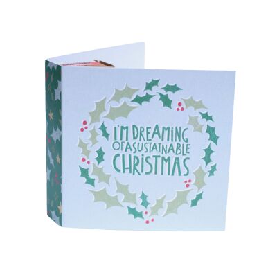 Christmas Card with MultiSurface Cleaner Refill Sachet - Spiced Berry