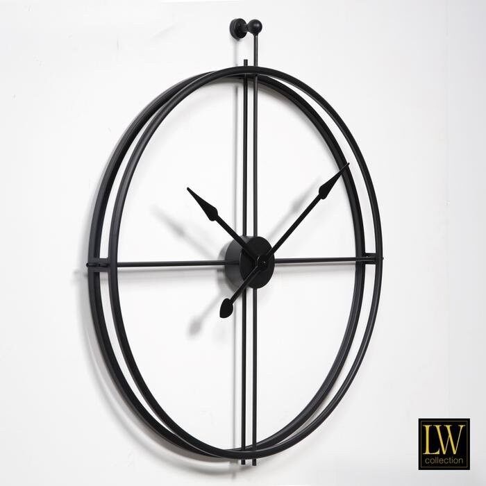 Compra Reloj de pared XL Alberto negro 80cm Reloj de pared