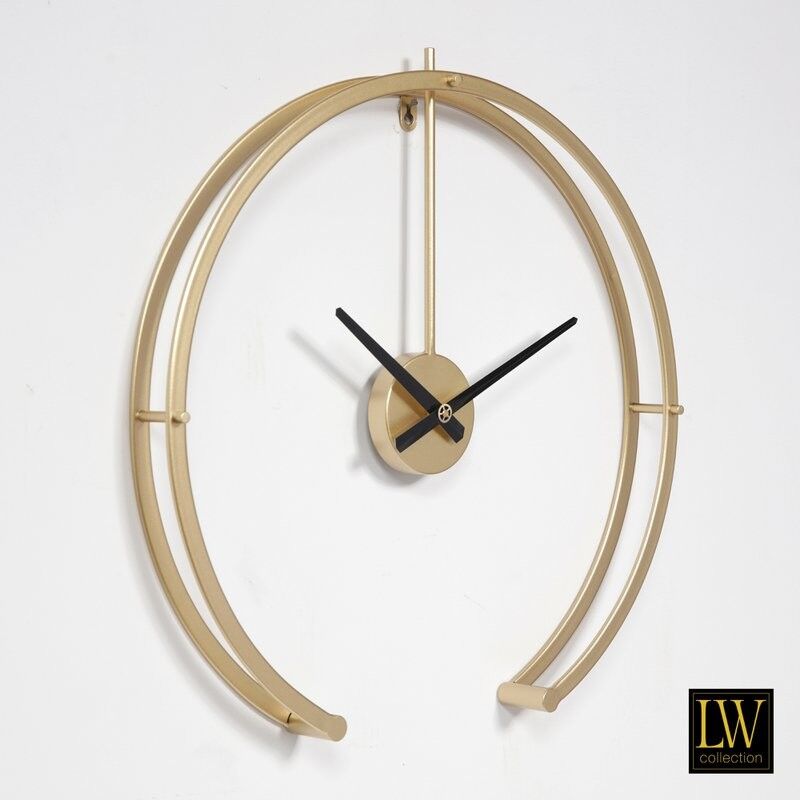 Buy wholesale Wall clock William black gold 60cm Wall clock