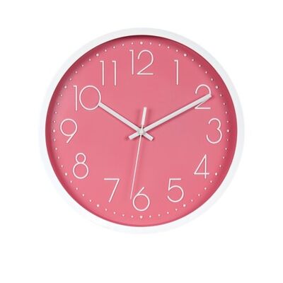 Keukenklok Aria roze 30cm - Wandklok stil uurwerk