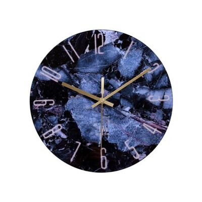 Keukenklok Ethan blauw 30cm - Wandklok stil uurwerk