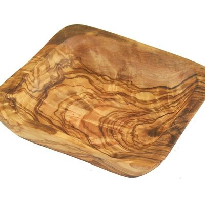 Nibbling bowl SQUARE made of olive wood (approx. 13 x 13 cm)