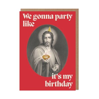 Cartolina di Natale divertente di compleanno di Gesù
