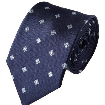 Micro-patterned silk tie