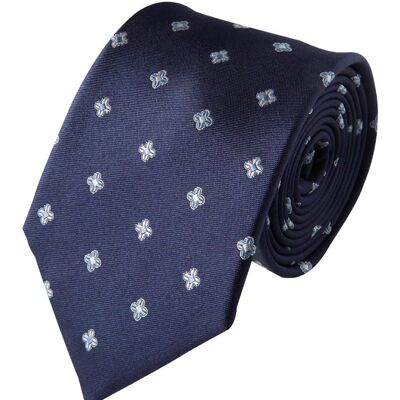 Micro-patterned silk tie