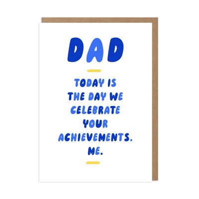Dad Achievements Lustige Vatertagskarte