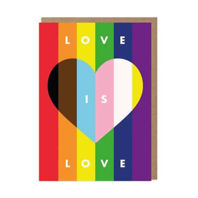 Tarjeta Love Is Love LGBTQ +