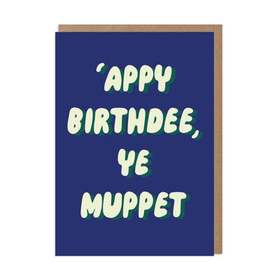 Biglietto di auguri di compleanno divertente Muppet