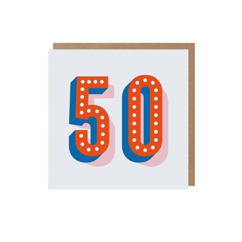 50 Age Milestone Birthday Card