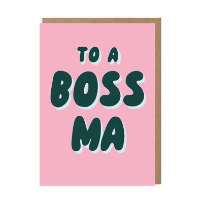 Tarjeta del día de la madre de Boss Ma