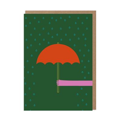 Tarjeta de condolencia de paraguas