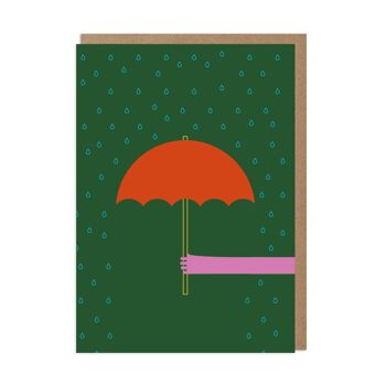 Carte de sympathie parapluie