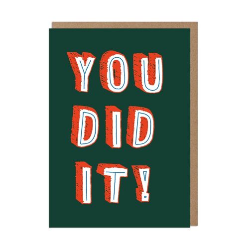 You Did It! Congratulations Card