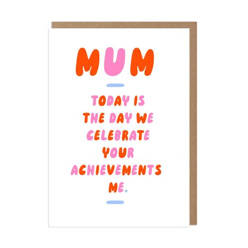 Mum Achievements Funny Mother's Day Card