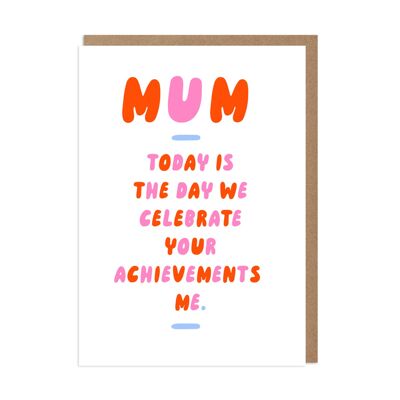Mamma-Leistungen Lustige Karte der Mutter Tages