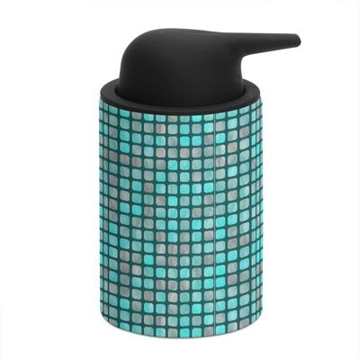 Aquamarine pattern soap dispenser