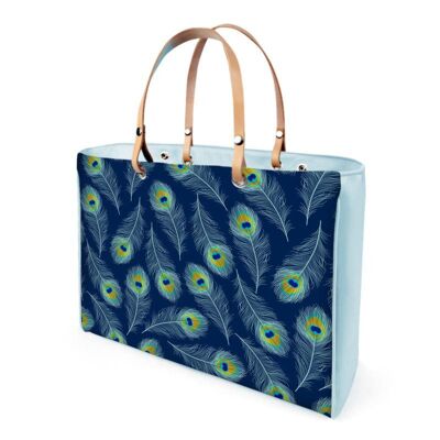 Peacock pattern handbag