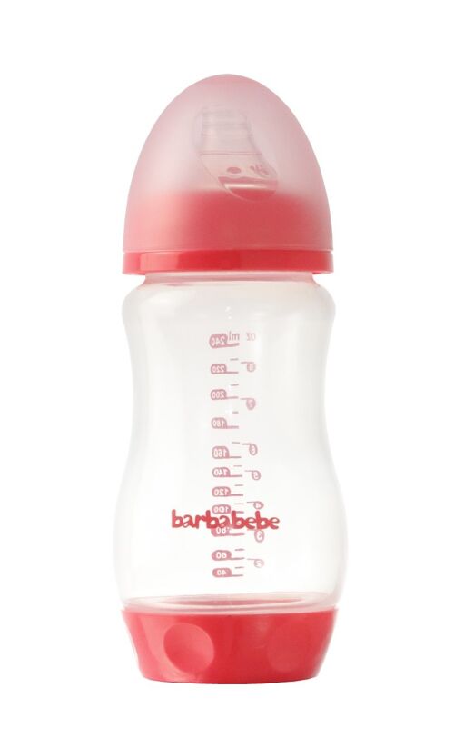 Barbabebe Anti-colic baby feeding bottle 240ml pink BB8240C