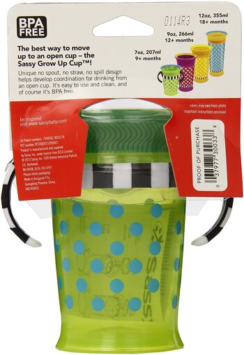 Sassy 7 OZ Grow up Cup pack unique 30033 4