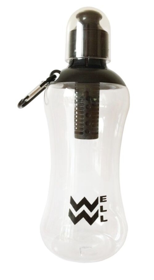 WELL filtered water bottle BLACK WL5608