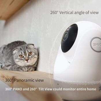 Caméra IP intelligente 360 pour votre bureau, magasin, à la maison, moniteur vidéo pour bébé D706 8